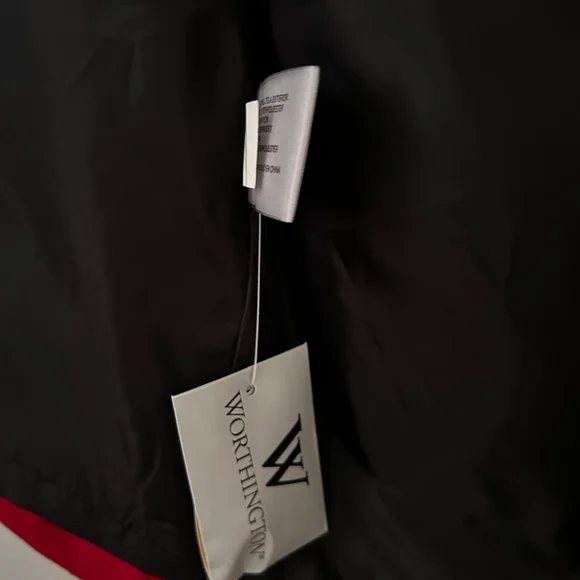 Worthington Red Pea Coat with Black Buttons - Picture 8 of 11